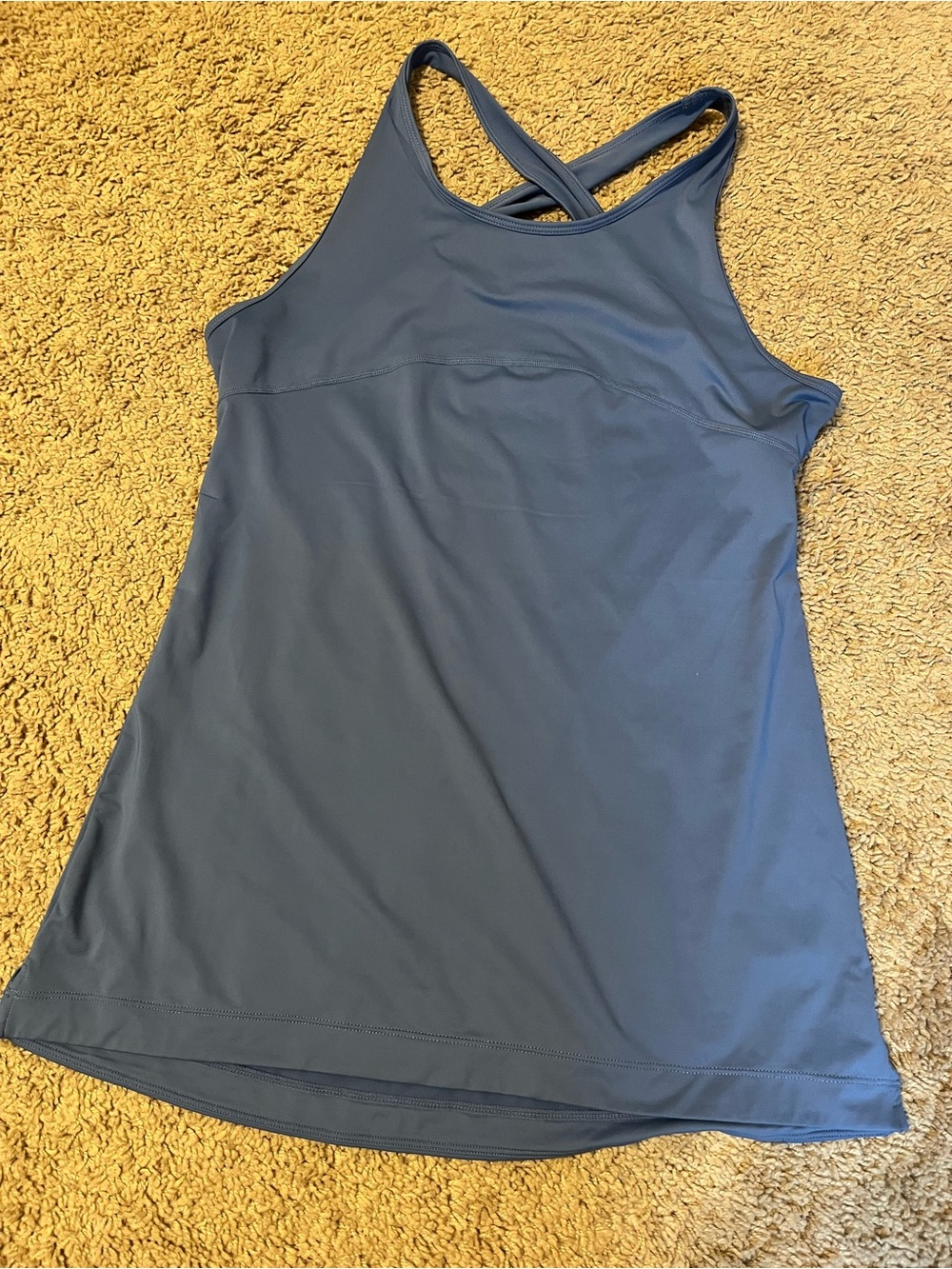 Women’s Slate Blue Crossback Tank Top